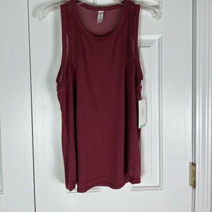 NWT Balance Collection Womens Burgundy Tank Size M